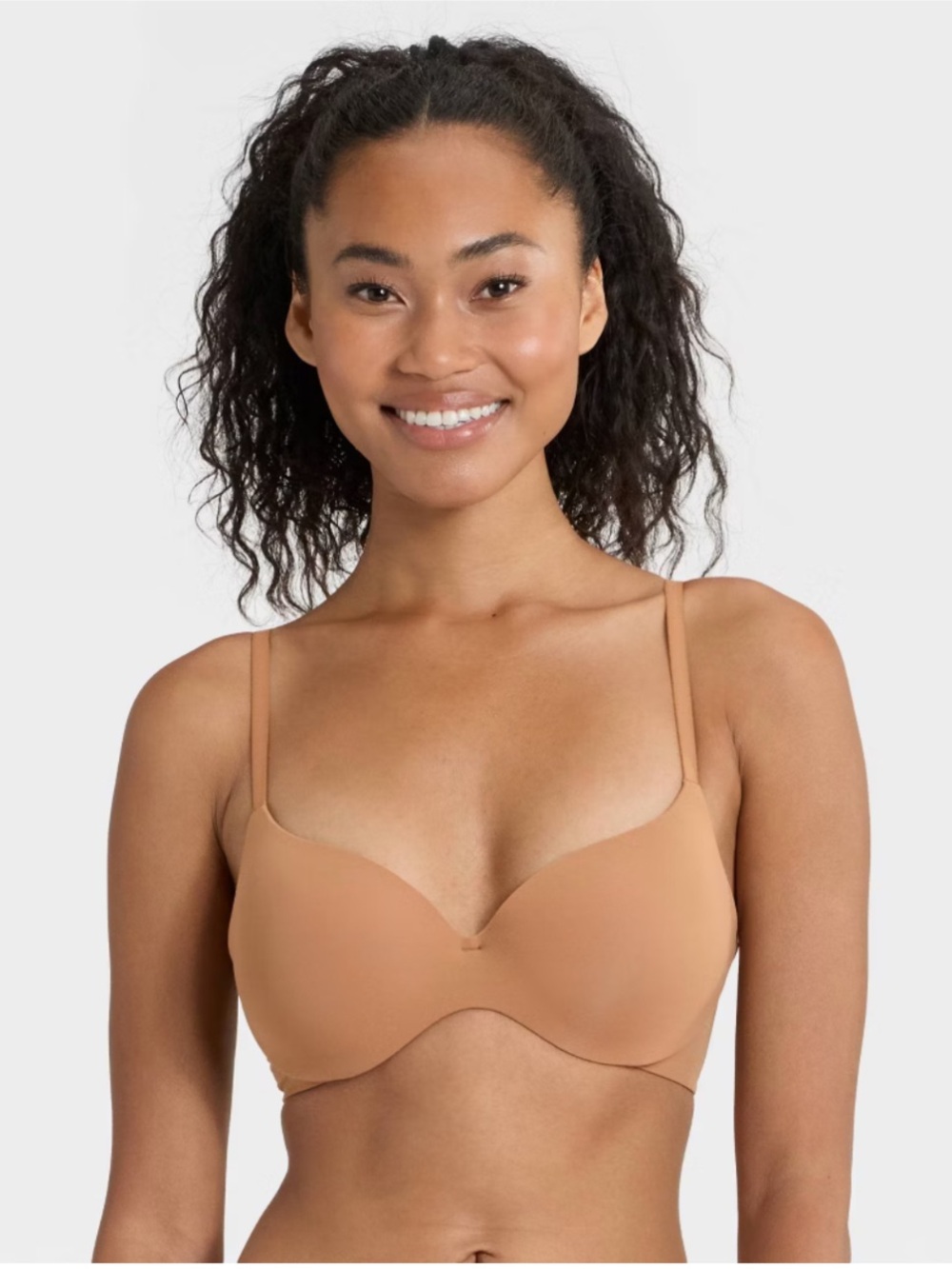 Auden Smooth demi coverage Bra - Nude Tan